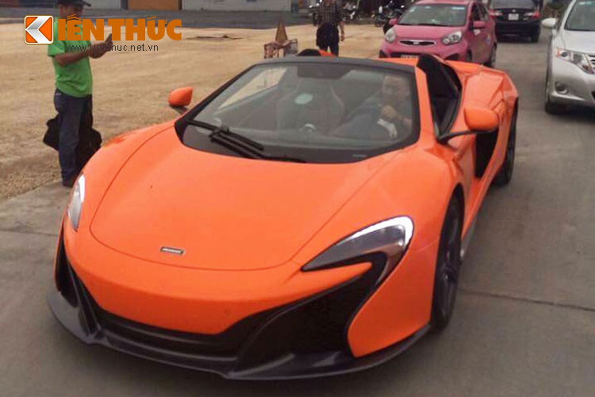 Sieu xe McLaren 650S Spider cap cang Hai Phong